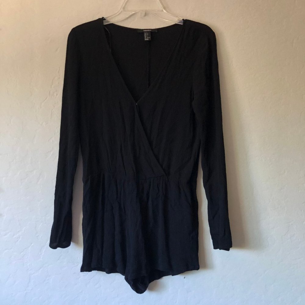F21 Black Romper